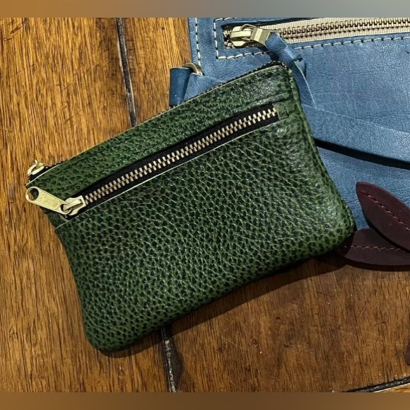 Portland Leather Handbags - Portland Leather Goods Avocado Double Zip Wallet